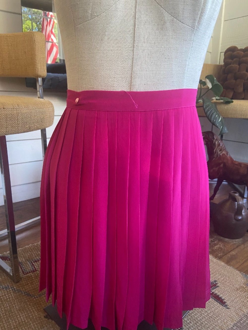Arcadia Exclusief Pink pleated mini skirt